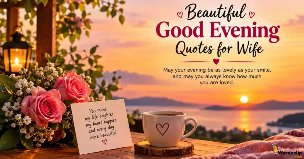 Beautiful Good Evening Quotes For Wife