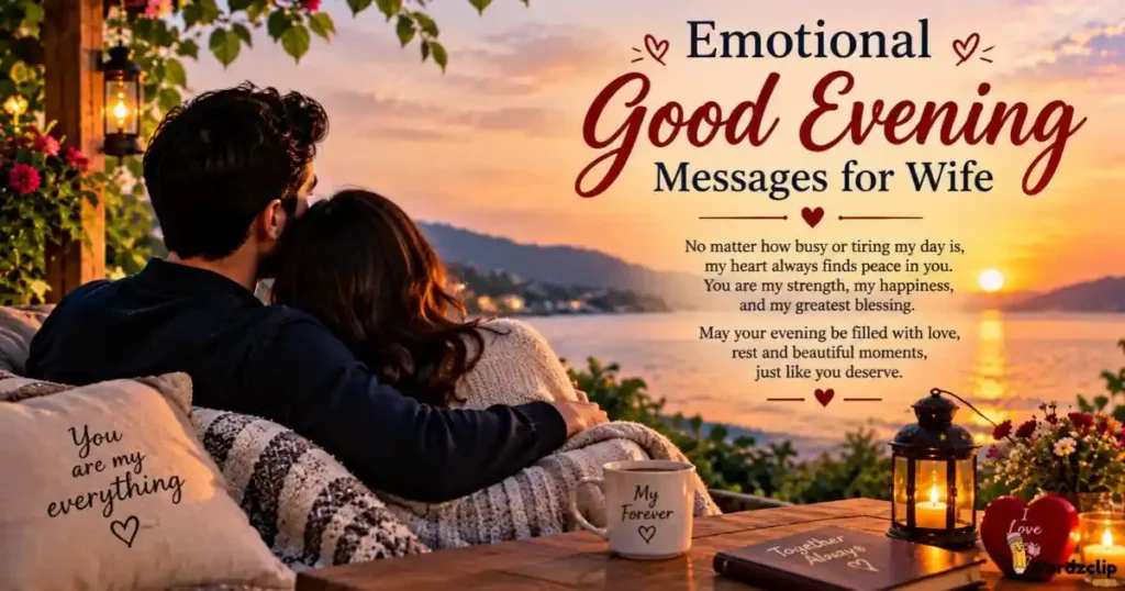 Emotional Good Evening Messages For Wife