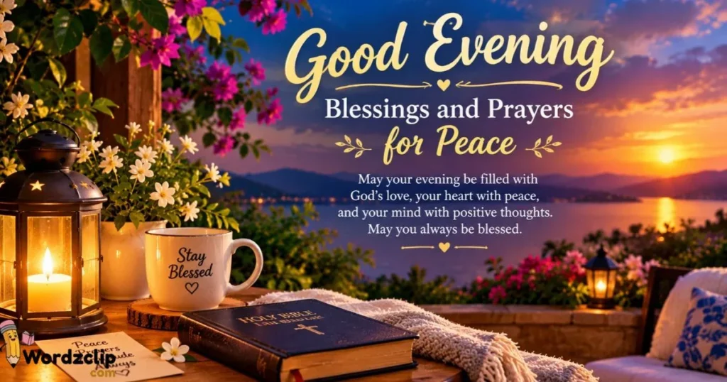 Good Evening Blessings And Prayers For Peace