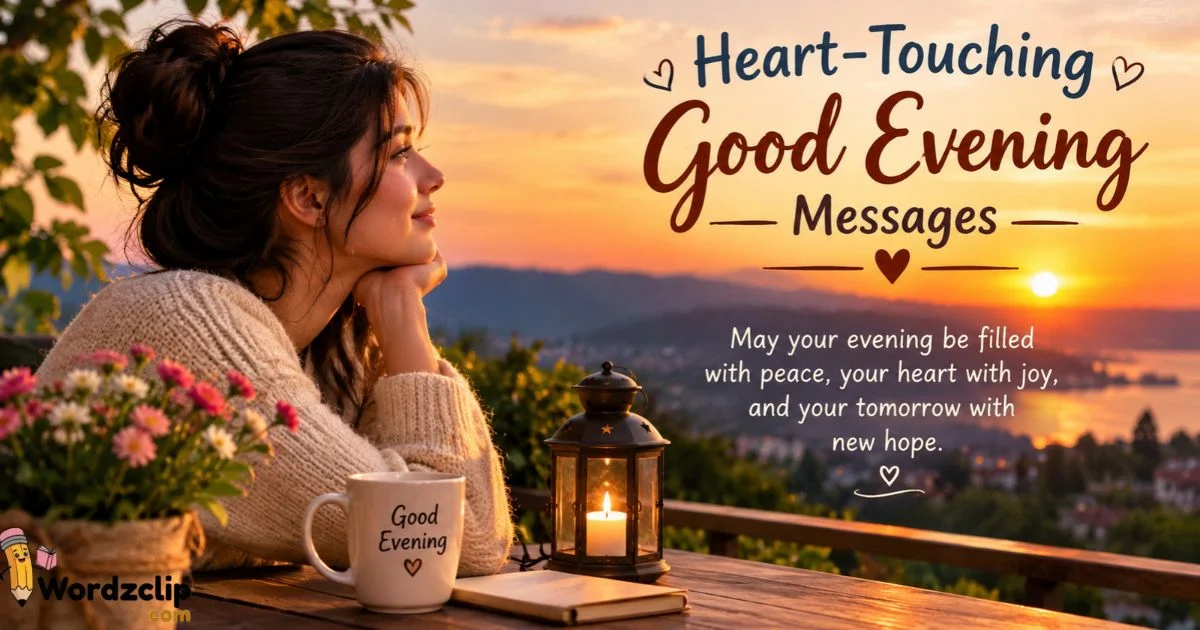 Heart Touching Good Evening Messages 1
