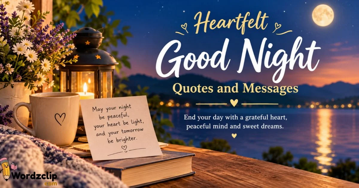 Heartfelt Good Night Wishes Quotes
