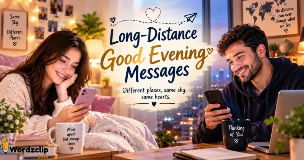 Long Distance Good Evening Messages