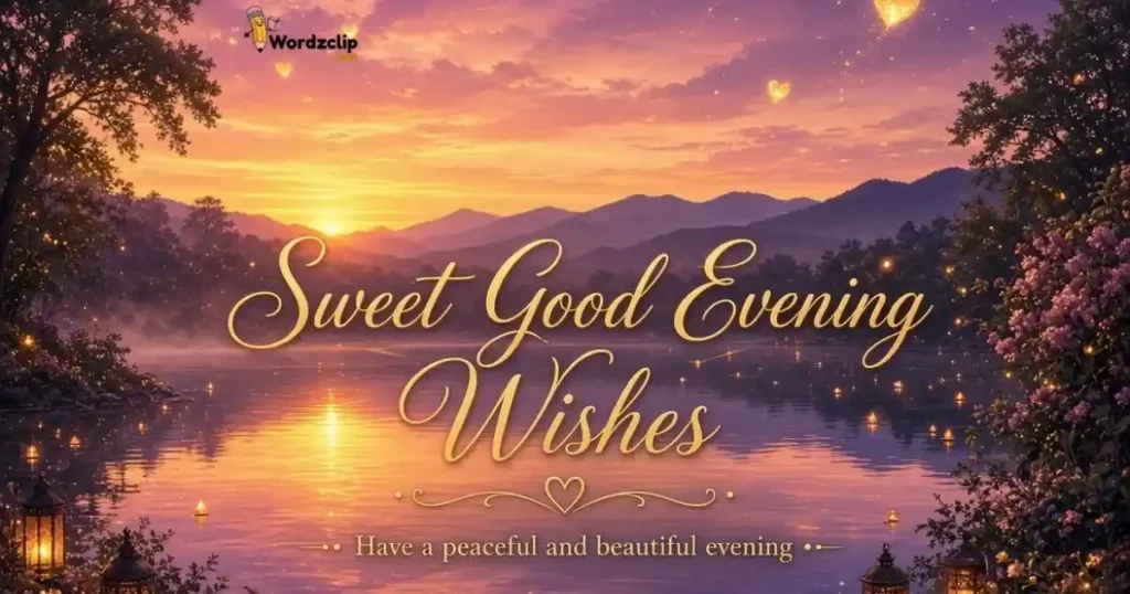 Sweet Good Evening Wishes And Messages