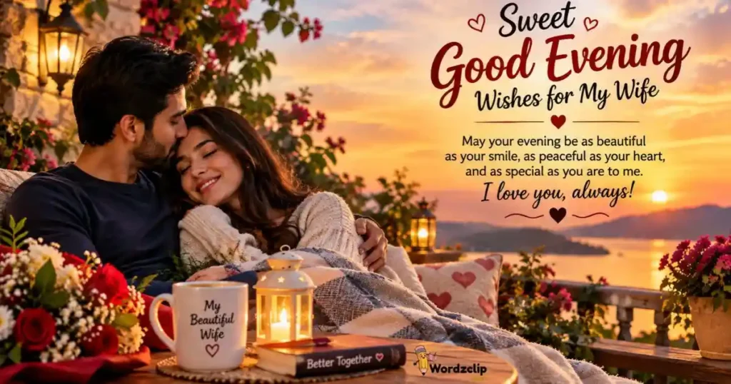 Sweet Good Evening Wishes For My Wife